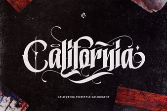California Style Fonts for Graphic Design Projects
