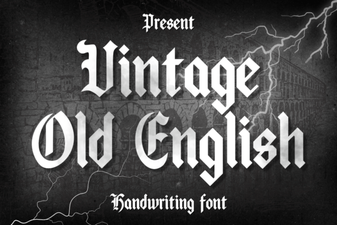 Crafting Vintage Style with Old English Fonts