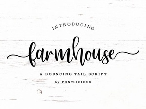 Charming Farmhouse Fonts for Home Decor Projects