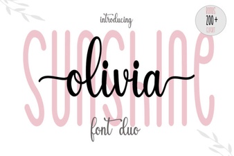Sunshine Olivia Font: Free Script Typeface Downloads