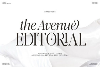 Introducing the Avenue Editorial Font for Creative Projects