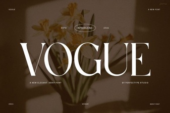 Creative Projects Using Vogue Font Style